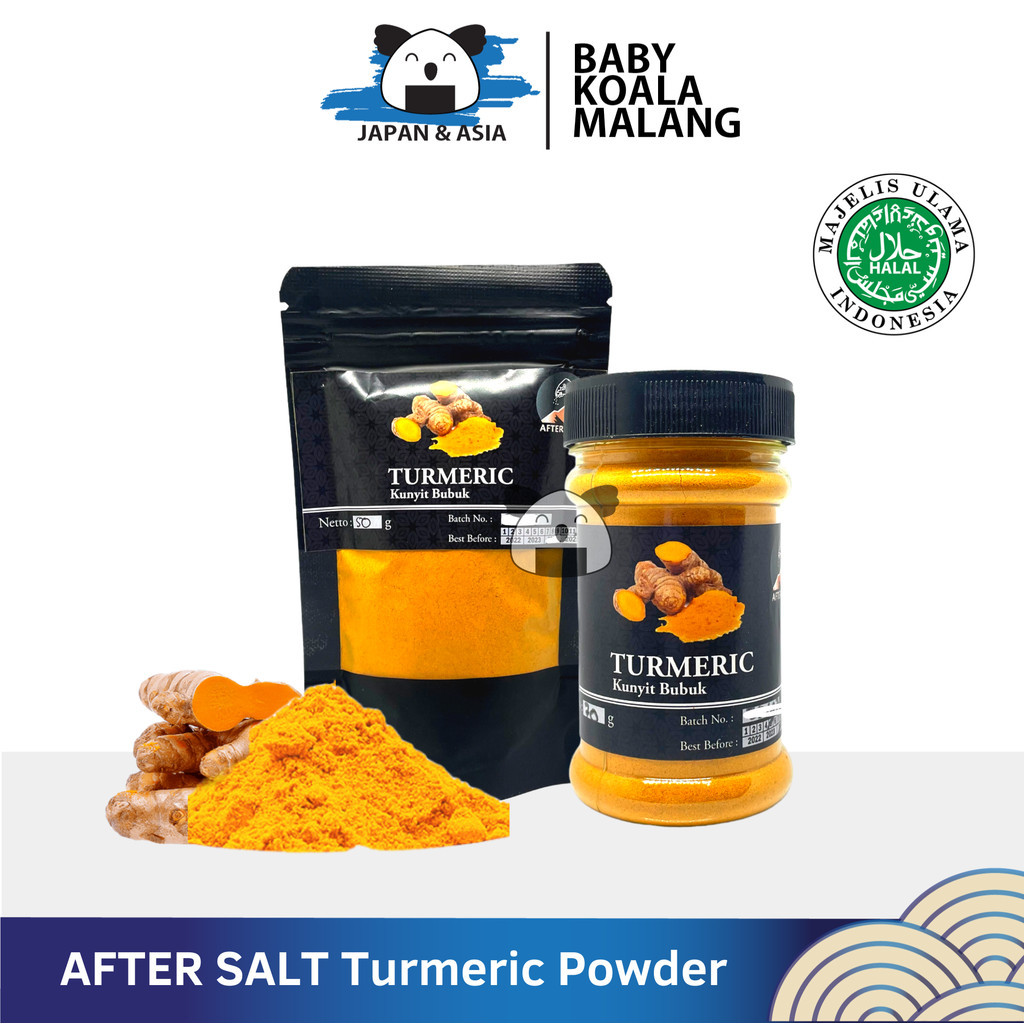 

AFTER SALT Natural Turmeric Powder 50 g Halal | Bubuk Kunyit - BKM