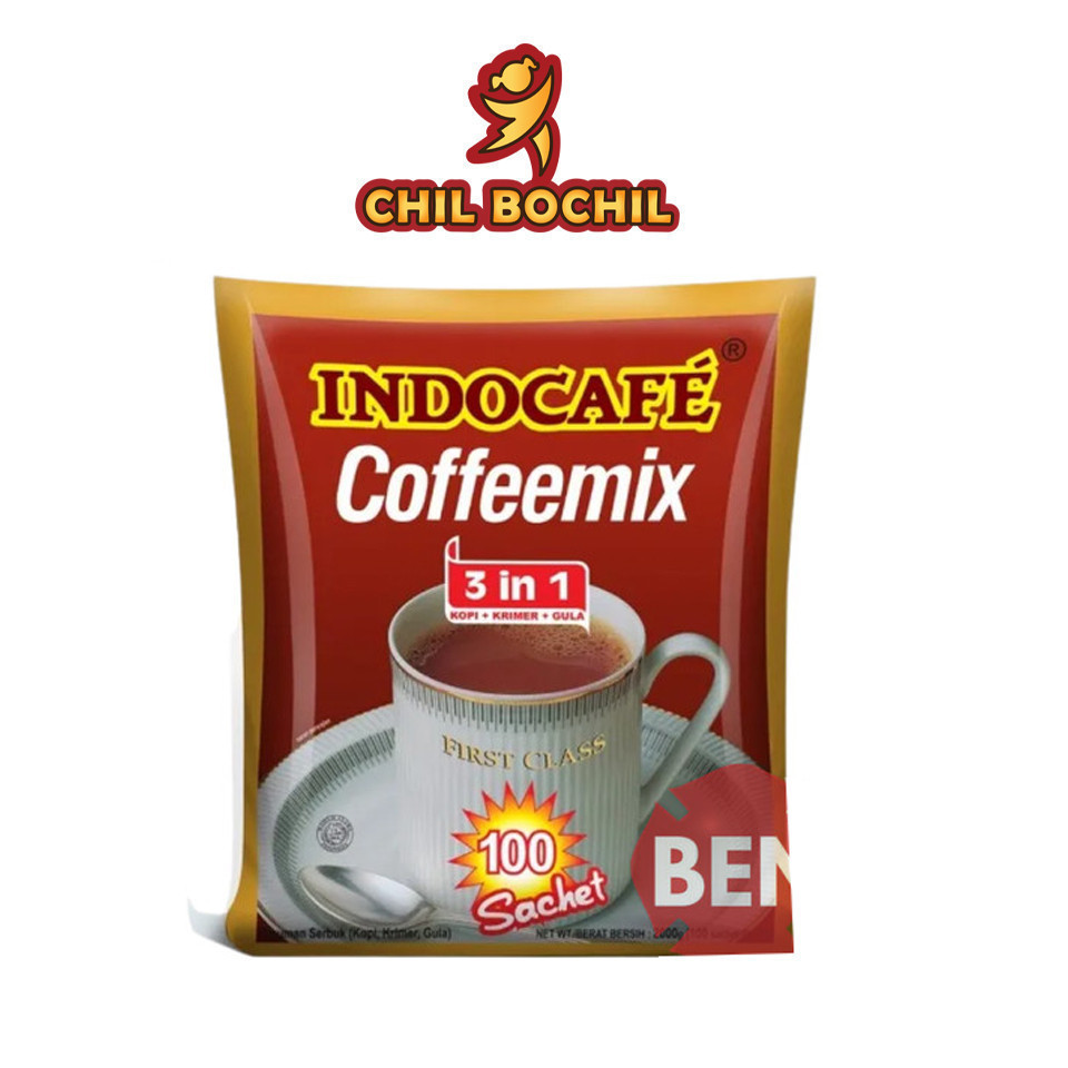 

1 PAK KOPI INDOCAFE MIX 3 IN 1 - 1 PAK (100 SACHET X 20 GRAM)