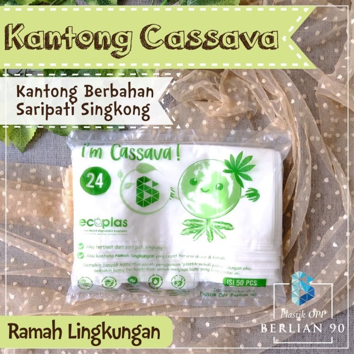

Kantong Singkong 24 / Kantong Plastik Ramah Lingkungan / Cassava Bag