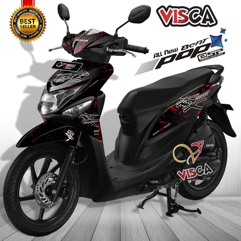 Decal Beat Pop Full Body Stiker Beat Pop Variasi Full Body Striping Beat Pop Variasi Hayabusa