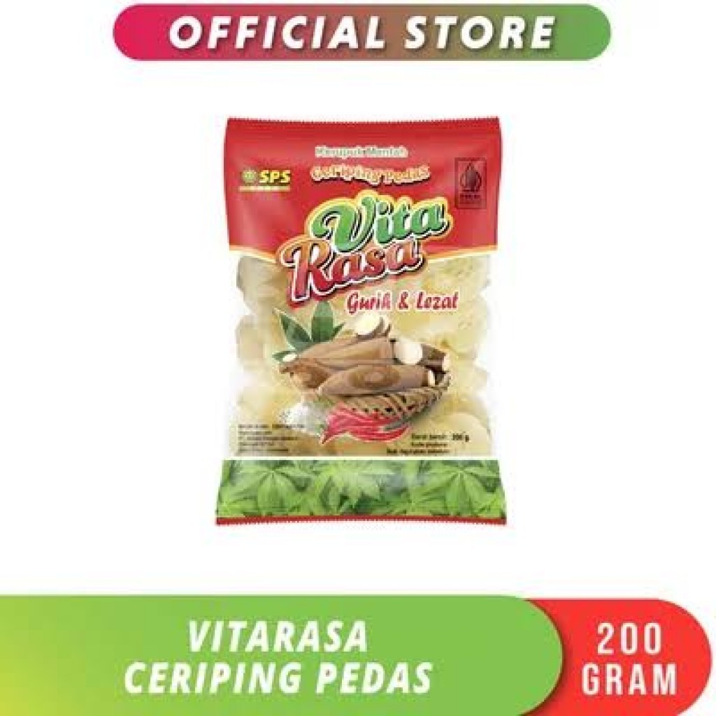 

[Kerupuk] SPS - VitaRasa Kerupuk Ceriping Pedas Mentah | Kemasan 200gr