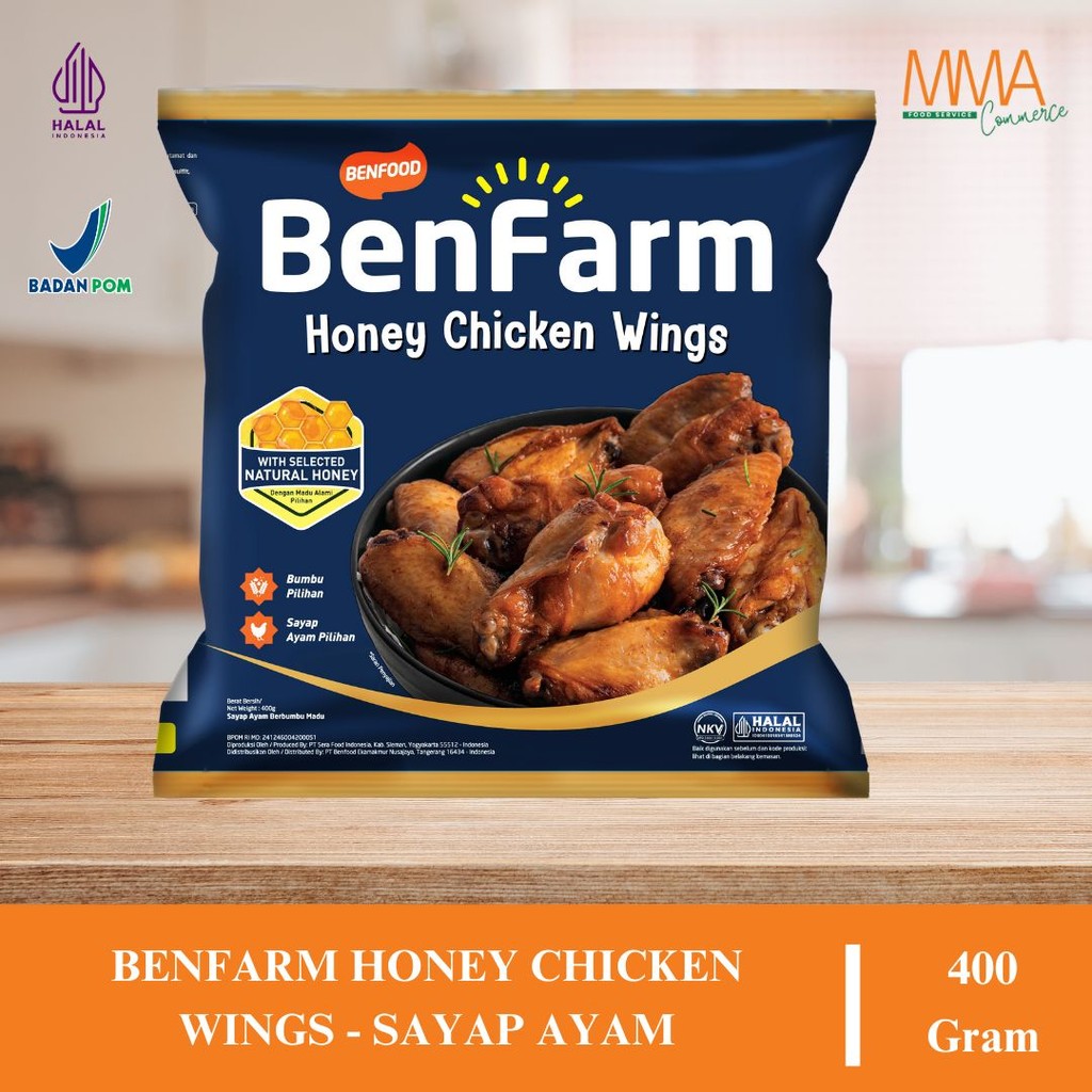 

BENFARM HONEY CHICKEN WINGS - 400 GRAM | Sayap Ayam Bumbu Madu