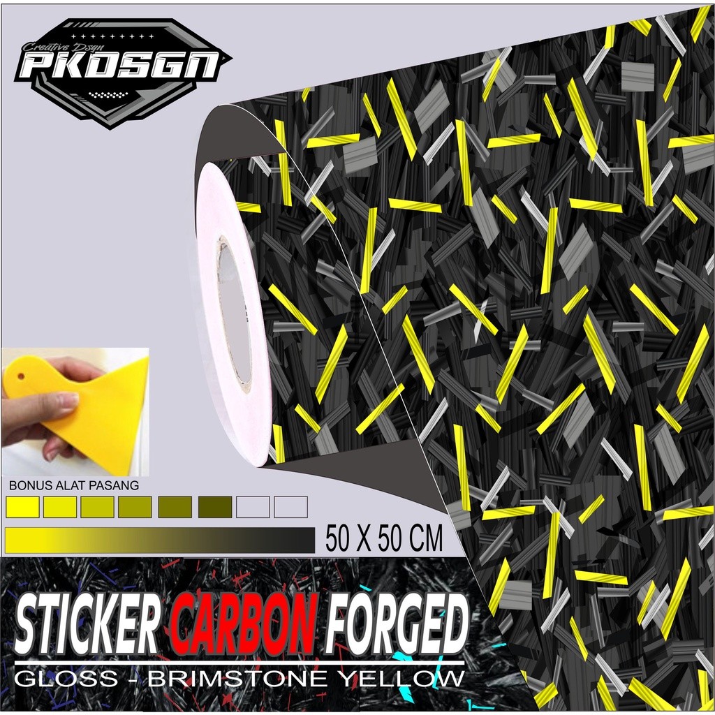 STIKER CARBON FORGED STIKER CARBON FORGED 50 X 50 CM