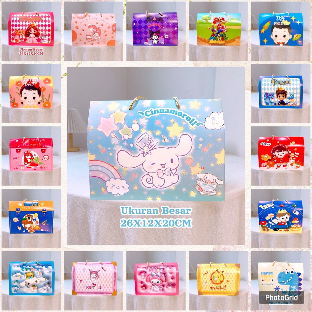 

(Delinstuffjkt) Goodie Bag Dino Besar Ukuran 26x12x20cm Goodiebag Ulang Tahun Anak Dino Tas Ulang Tahun Sanrio Dino Super Mario Princess Prince Anak Cowok Cewek Tas Bingkisan Ulang Tahun Anak Sanck Box Hampers Ulang Tahun