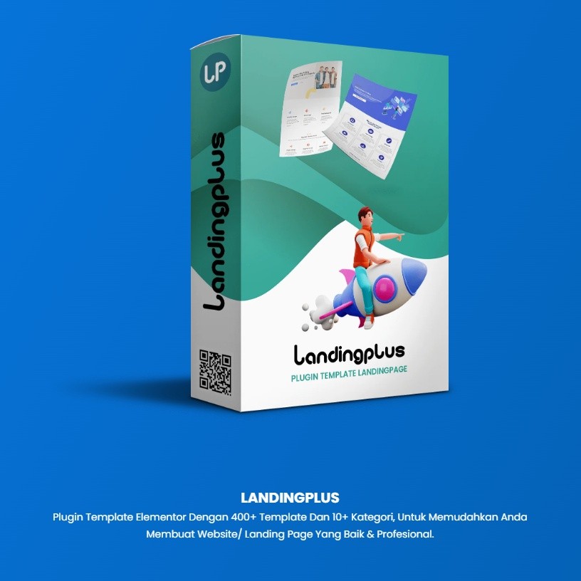 LandingPlus Plugin Template Elementor Dengan 400+ Template Dan 10+ Kategori, Untuk Membuat Website/ 