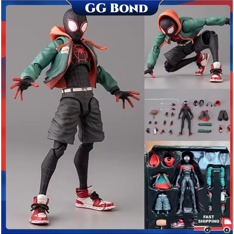 Marvel Spider Man Miles Morales Spider Verse Action Figure Spider verse Movie Edition