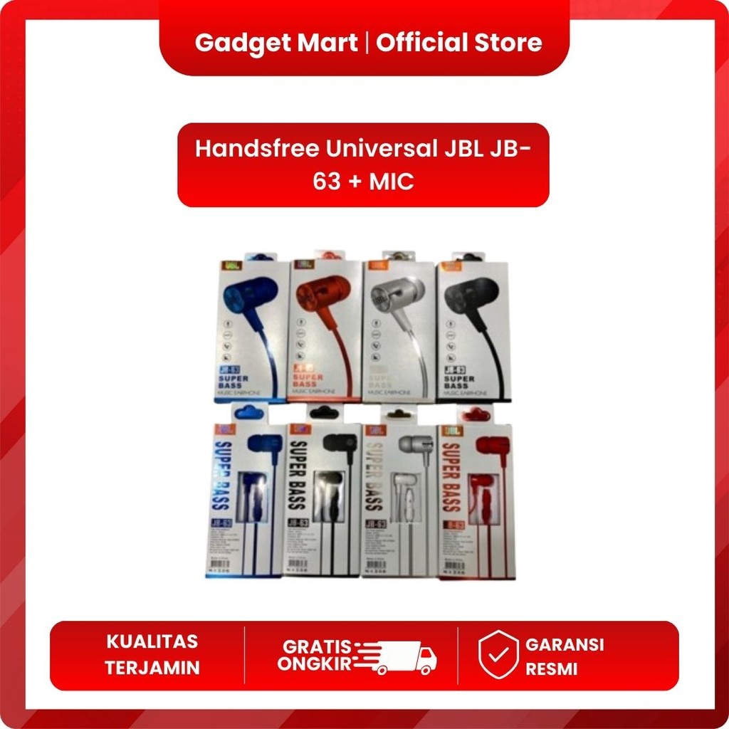 Handsfree Universal  - JBL JB-63 + MIC