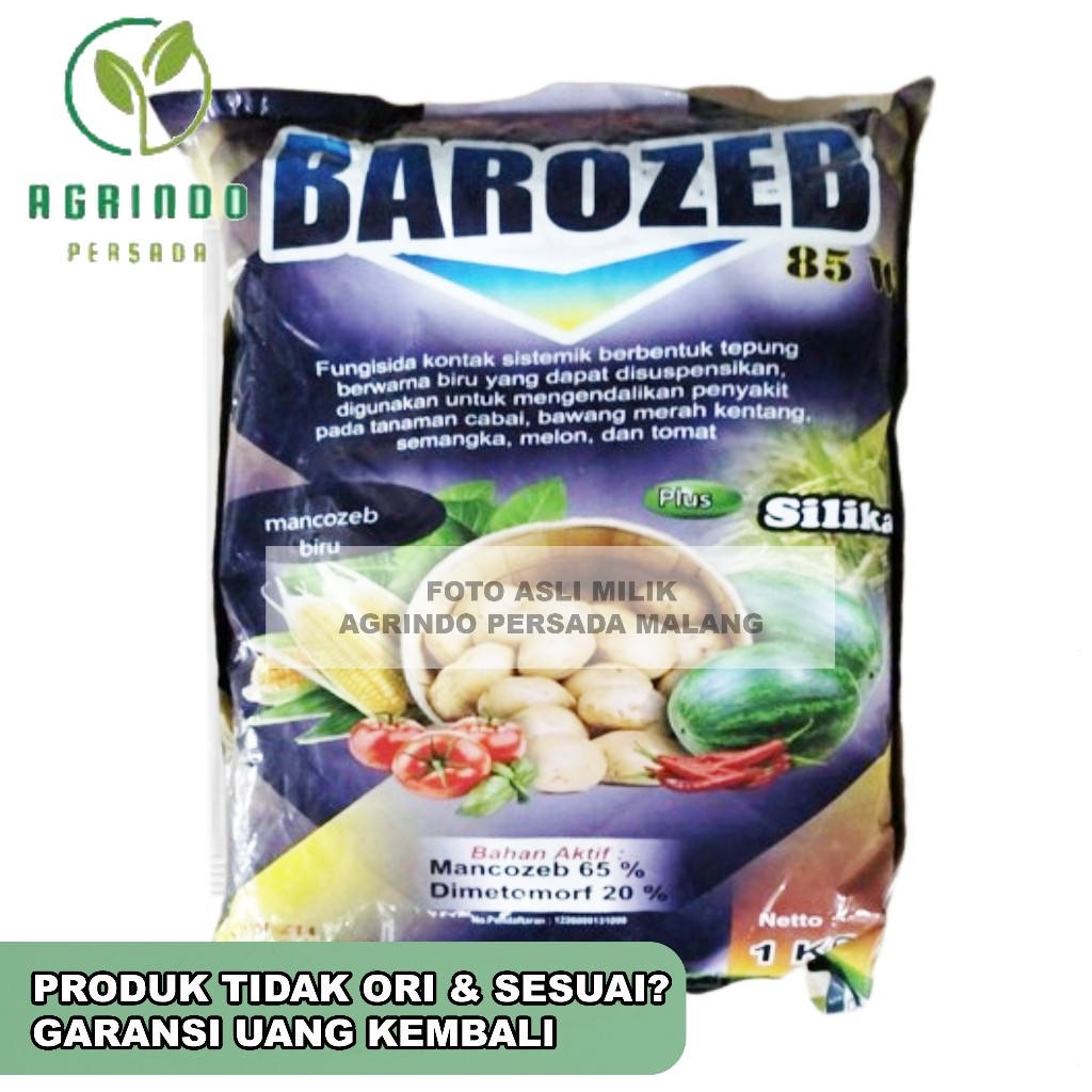 TERMURAH Fungisida Barozeb 85WP 1 KG | Fungisida Barozeb 1 Kg Mankozeb biru Plus silika