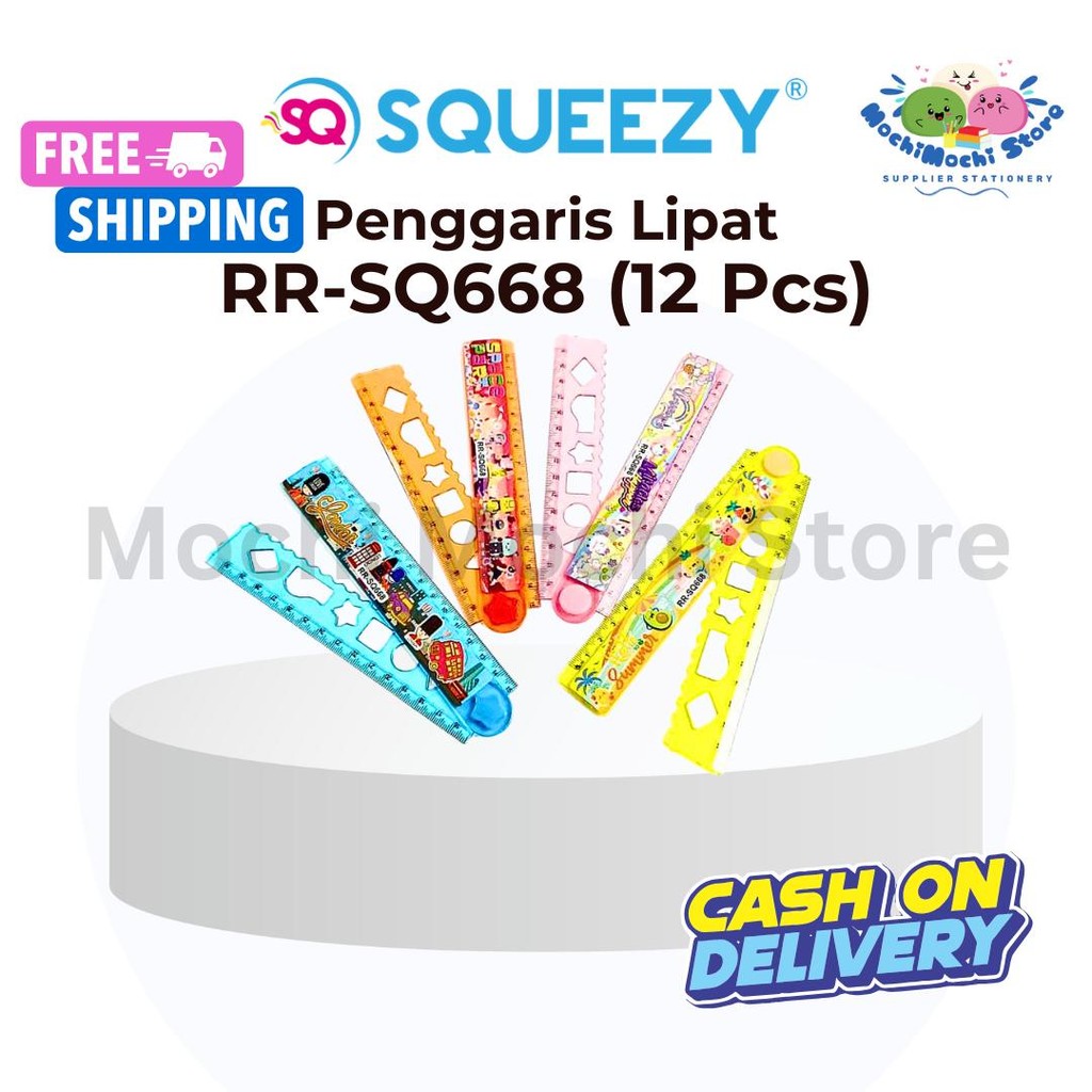 

PER 12 PCS Penggaris Lipat Karakter 30cm RR-SQ668 | Penggaris Plastik Lipat Warna | Penggaris Geometri | Penggaris Anak