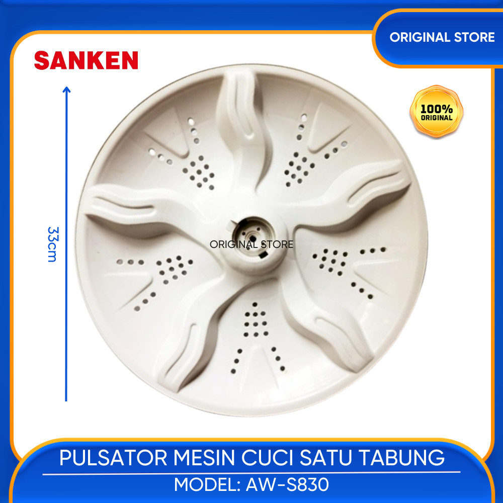 BALING  PULSATOR MESIN CUCI 1 TABUNG SANKEN AW S830 AW-S830
