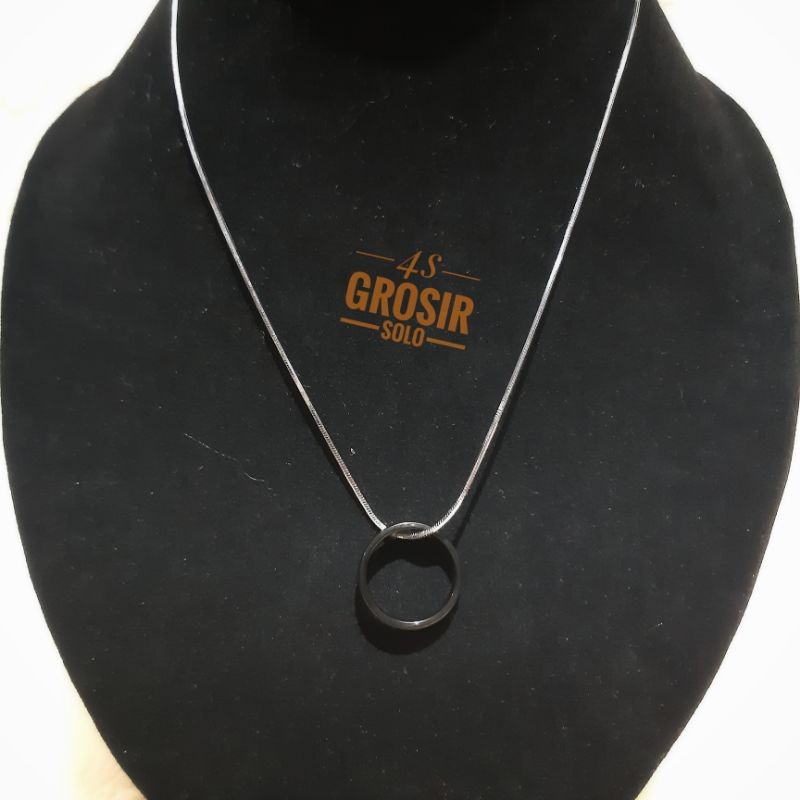 4S GROSIR SOLO || Kalung Silver Liontin Cincin Titanium | Kalung Rhodium Anti Karat & Luntur | Cinci