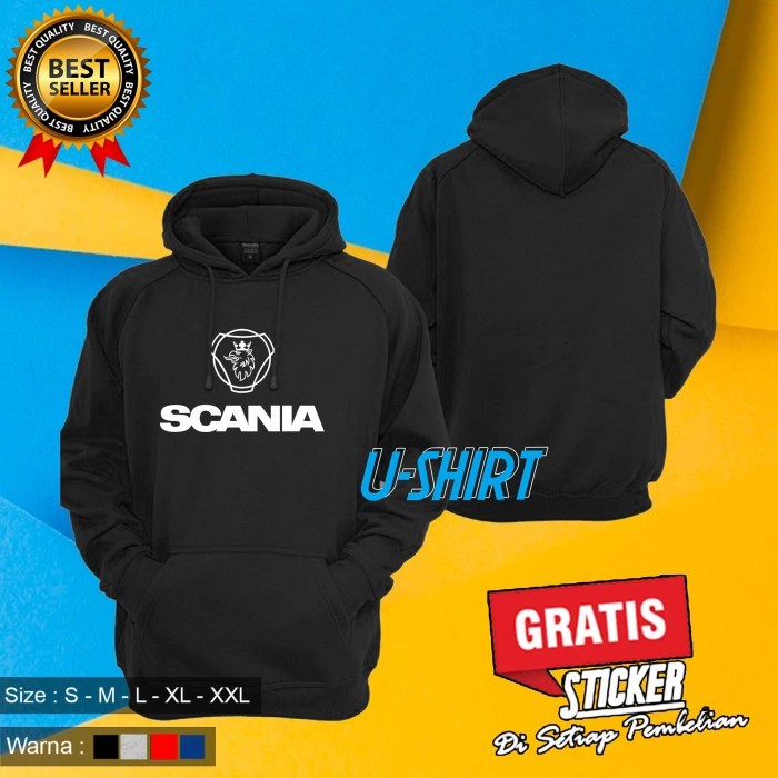 NEW JAKET SWEATER HOODIE BUS SCANIA BIS  COSTUMERCH TERLARIS USN