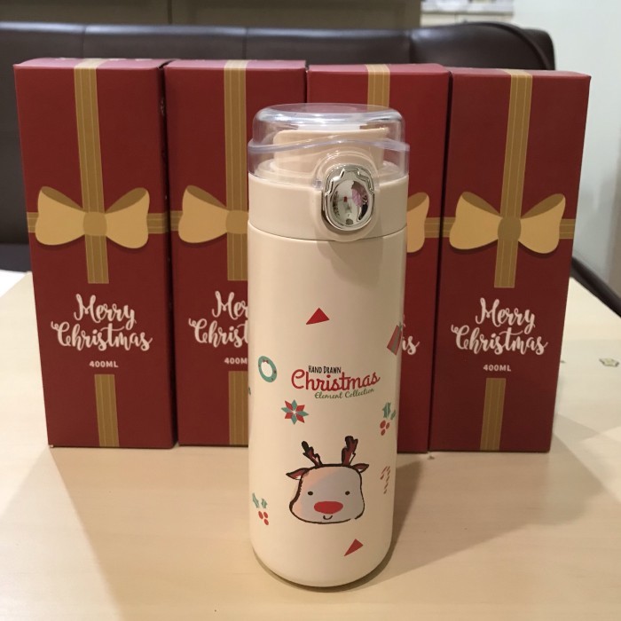 

[0k_market1] tumbler natal christmas thermos 304 / kado natal / hampers natal - Rusa