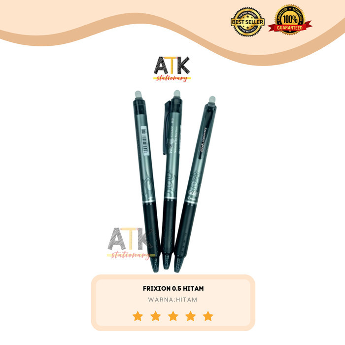 

TERMURAH Pulpen Pen Frixion Pilot ( pulpen yang bisa dihapus) - 0.5 HITAM