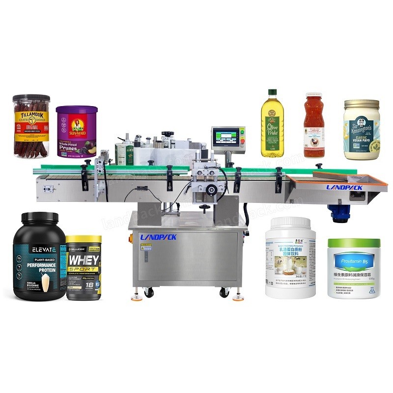 

Landpack LFT-LG-100 Automatic For Factory Round Bottle Big Bucket Label Applicator Labeling Machine