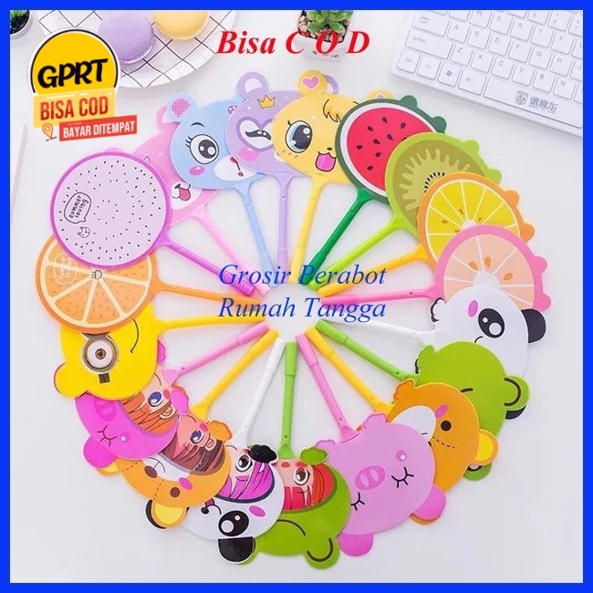 

GPRT Pulpen Kipas Pena Motif kipas animal dan buah, Bisa untuk kipas