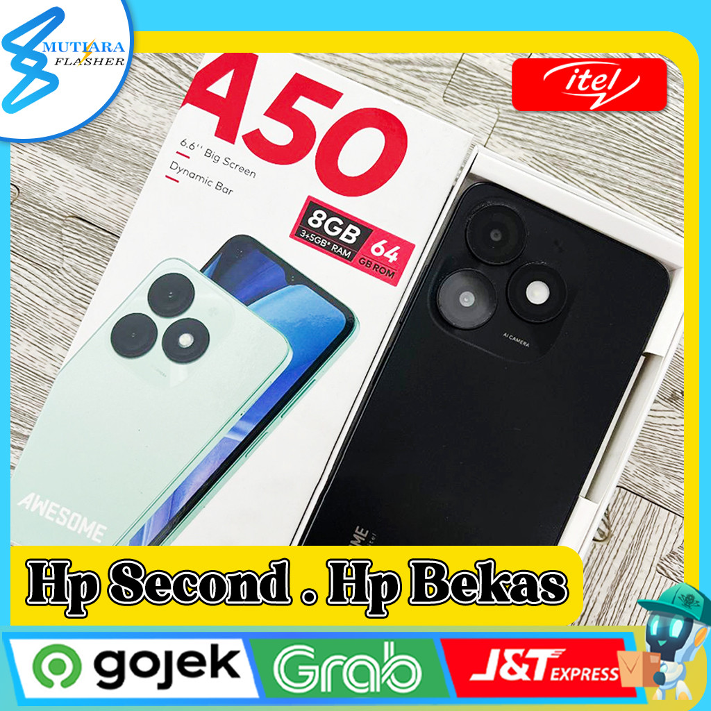 Itel A50 Ram 4/64GB | Ram 3/64GB | Ram 3/128GB Second Original