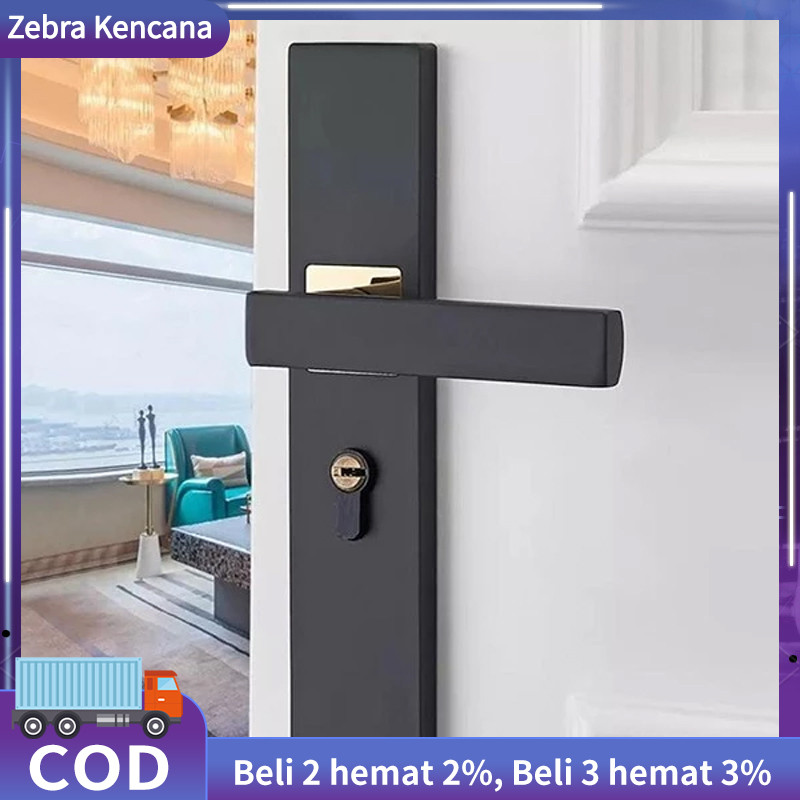Gagang Pintu Gaya Eropa/ Pegangan pintu/Door Handle set / Gagang Pintu / Kunci Pintu Rumah / Handle 