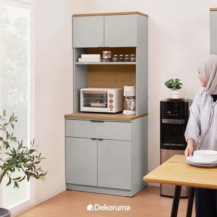 Dekoruma KIYA Lemari Kabinet Dapur / Kitchen Cabinet Tinggi 80cm