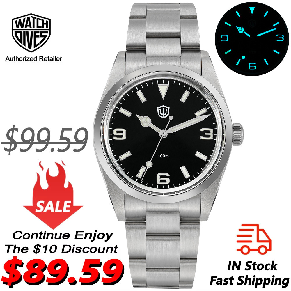 Jam Tangan Original Pria Watchdives WD1016 Vintage Watch VH31 Quartz Movemet 100m Waterproof Stainle