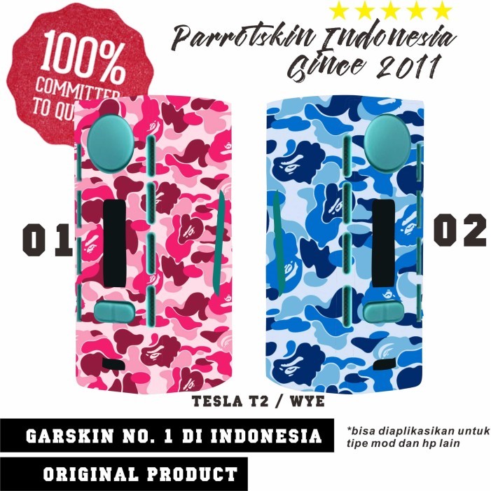 

Garskin Premium tesla wye / t2 bape- free custom all skin