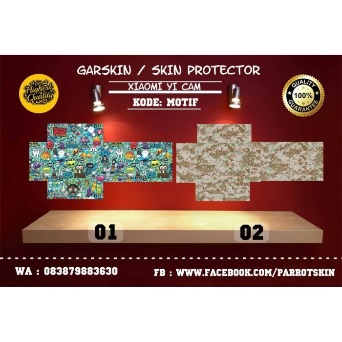 

Garskin Xiaomi Yi edisi Motif . Termurah