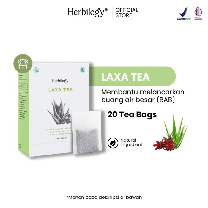 

Herbilogy Laxa Tea - Detox & Lancar BAB 20 Kantong Teh