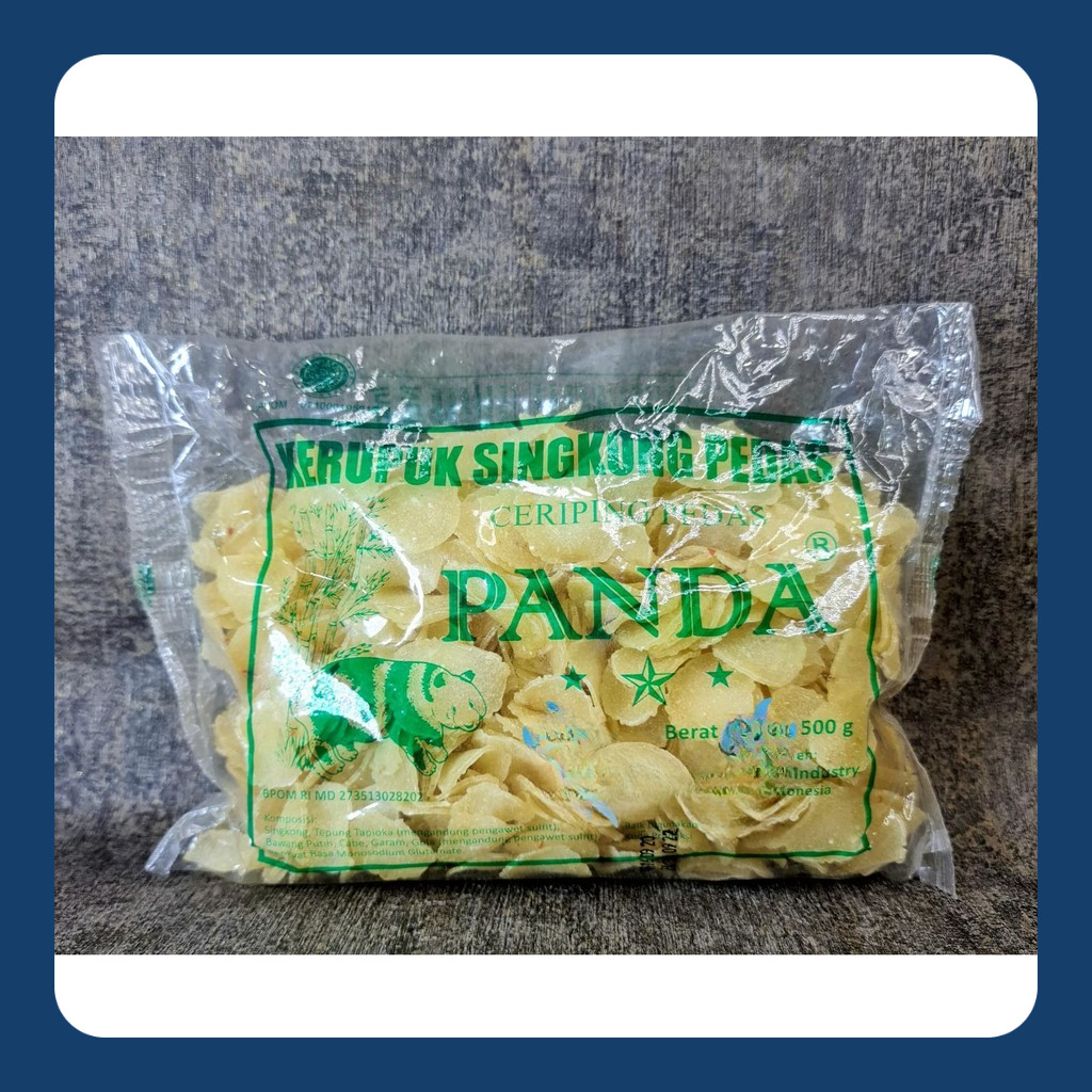 

PANDA Kerupuk Singkong Pedas 500gr / Ceriping Pedas Mentah
