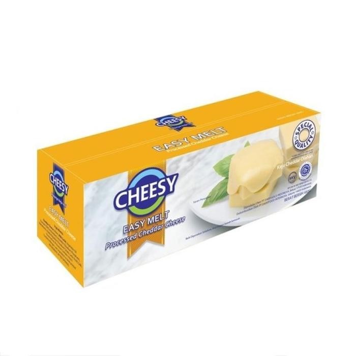 

Cheesy Easy Melt Processed Cheddar Cheese Keju Cheddar Olahan 480gr