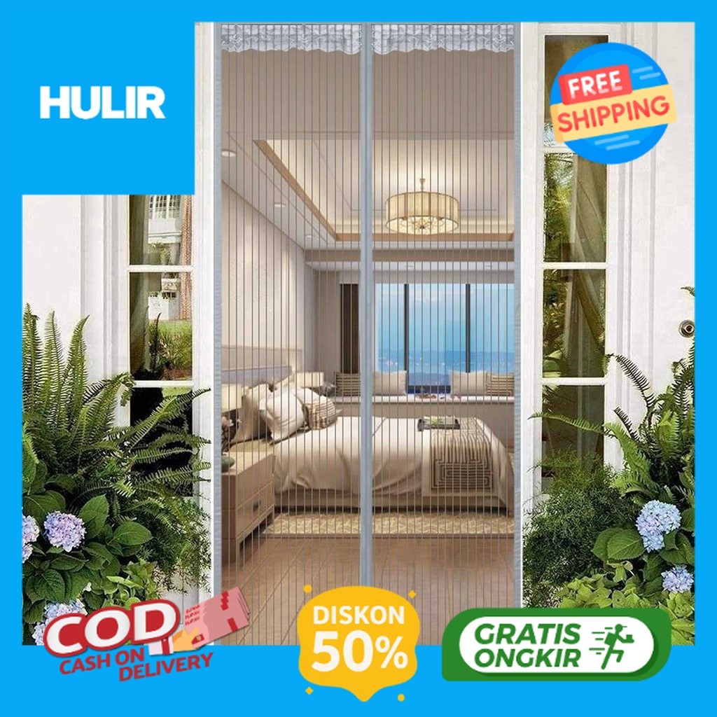 Tirai Pintu/Anti Nyamuk/Tirai Pintu Kamar Tidur Tebal Magnetic