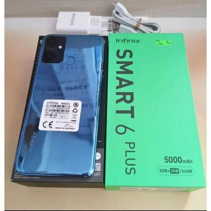 Infinix Smart 6 Plus Ram 3GB+ 3GB(Extended Ram) Rom 64GB (Second)