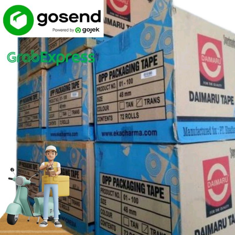 

Bandarlakban | Lakban Daimaru 1 Dus Ukuran 48 x 90 yard berkualitas premium Lakban bening