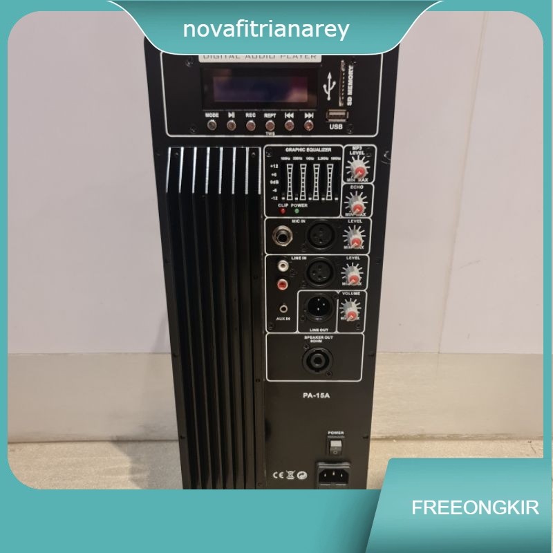 Power kit Mesin speaker active usb sd Bluetooth dan EQUALISER