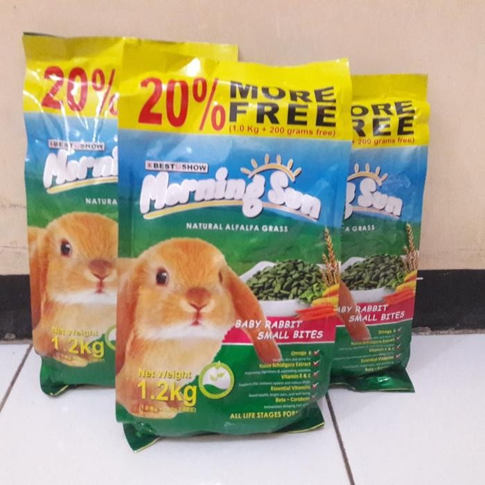 pelet kelinci morning sun baby