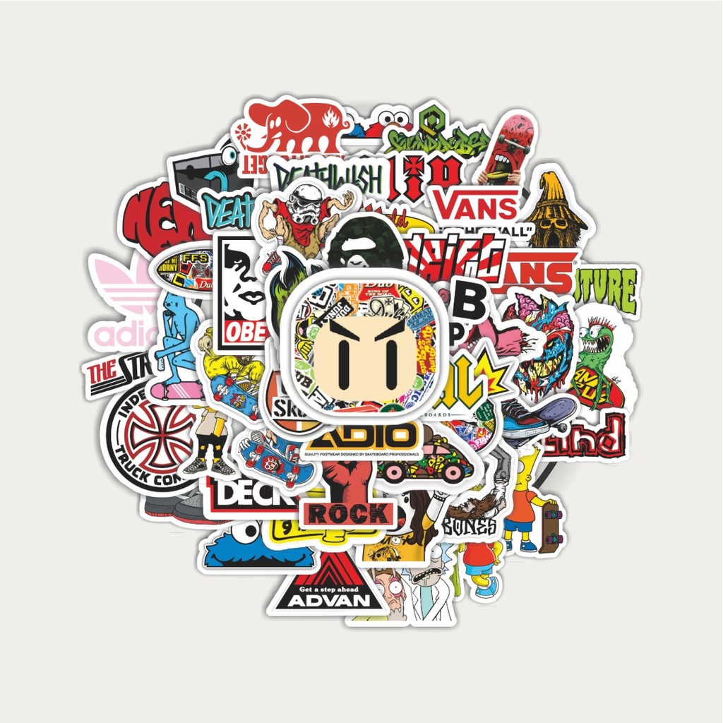 

Sticker Pack Stiker Logo Skateboard Versi 2 | Sticker TUMBLR | Stiker LAPTOP KOPER HELM
