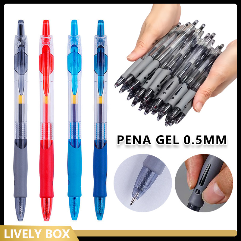 

Pulpen Gel Ink 0.5mm Standar Pulpen /Pena Tinta Cair Standar Untuk Kantor & Sekolah, Pen Pencet Alat Tulis
