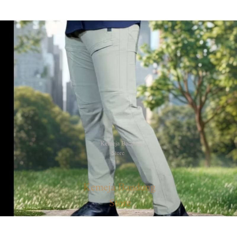 Celana Marinir Celana Tactical Cewlana Paspampres Celana Pria Panjang-Cream Muda