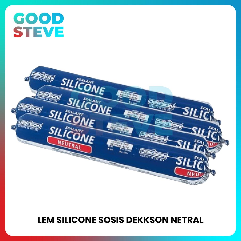 

Lem Silicone Sosis Netral Dekkson / Lem Silikon Dodol / Lem Kaca Silen
