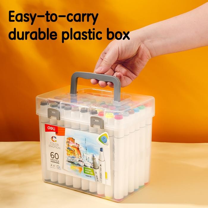 

Promo Deli Spidol Sketsa / Sketch Marker 24 Hingga 80 Warna Dual Tip E70803 Alat Plastik Stationery Tinta - 24 warna Terlaris