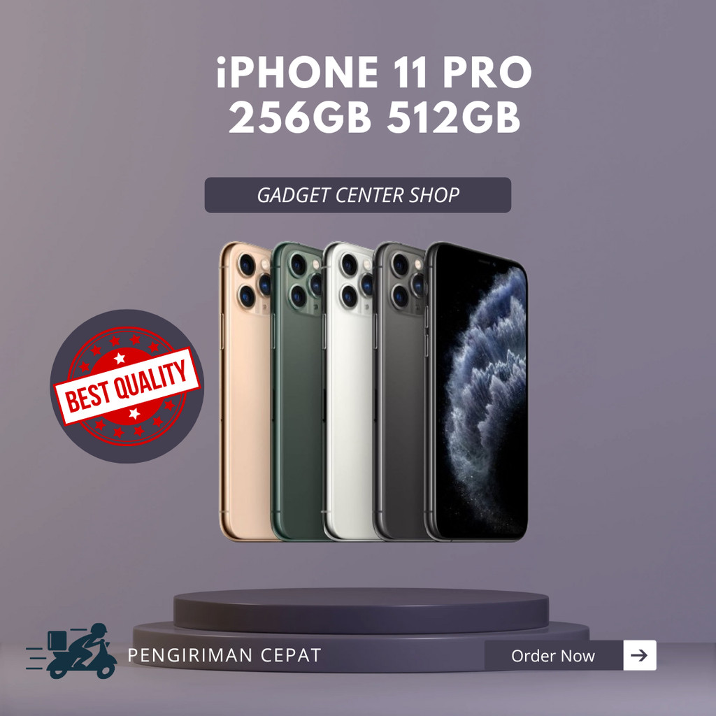 iPHONE 11 PRO SECOND ORIGINAL FULLSET 256GB 512GB WIFI ONLY | GADGET CENTER
