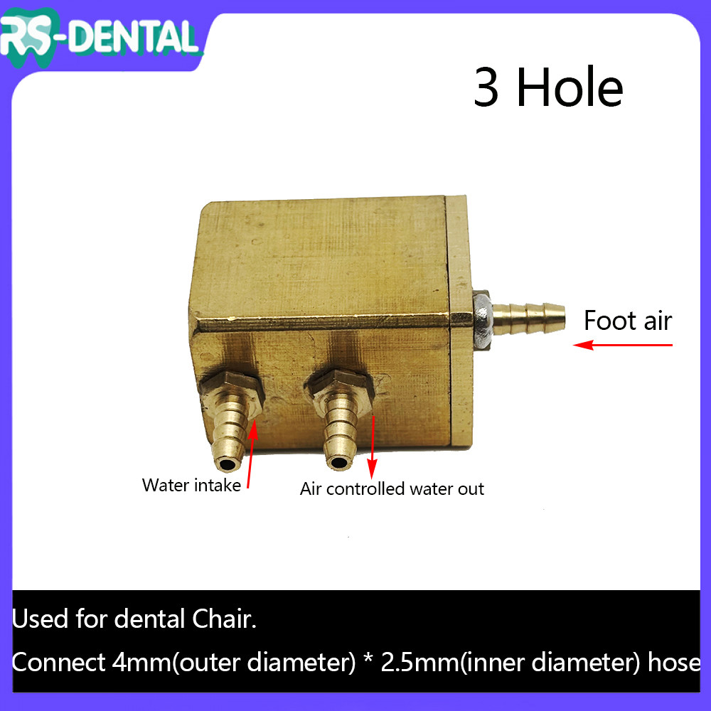 Sparepart Dental Unit Pull Back Valve Water Air Otomatis Control 3 Pin Dental Chair Unit Parts