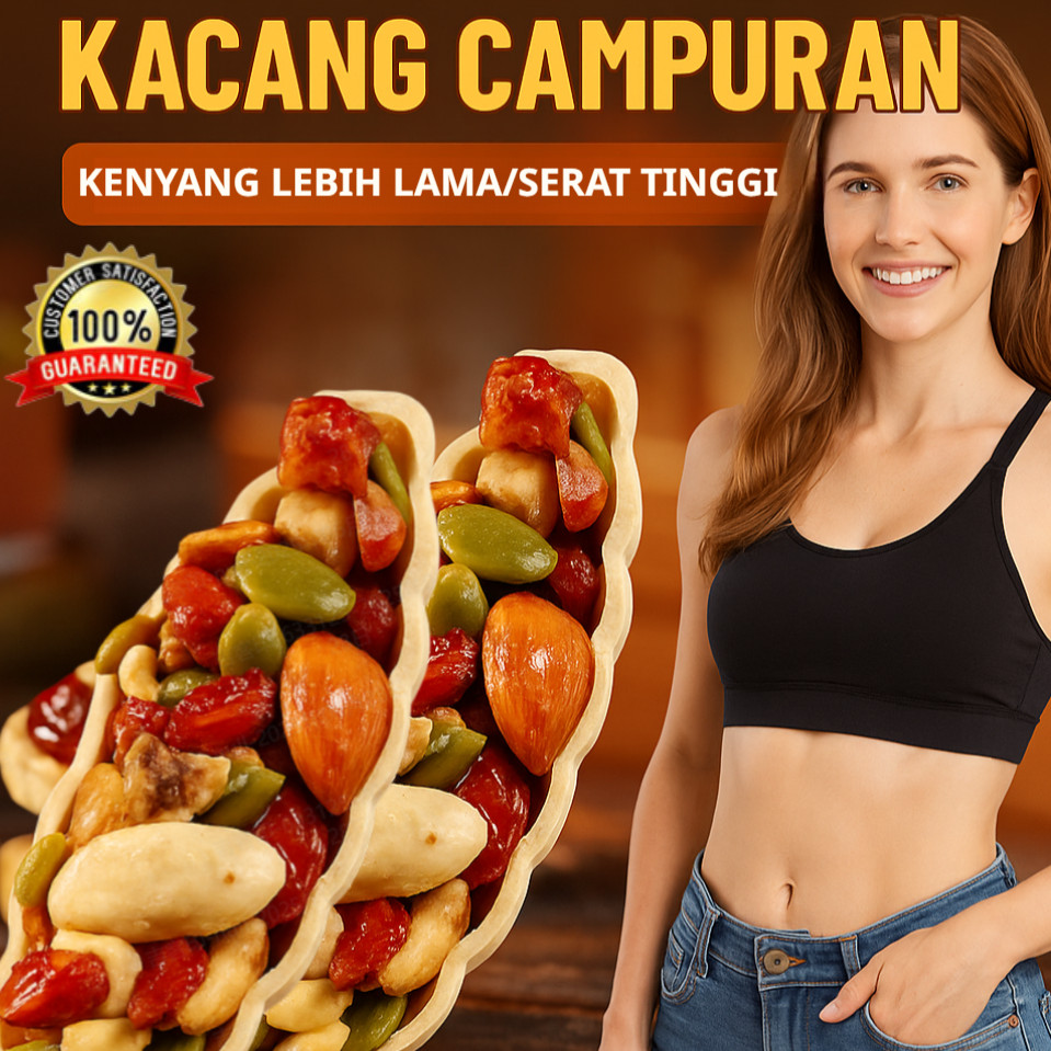 

❤️【COD/Kirim Dalam 24 Jam】Snack Diet Sehat Kacang Campuran, Serat Tinggi, Kenyang Lebih Lama/Cemilan Sehat Herbal Astragalus Ginseng, Snack Pengganti Makan Praktis