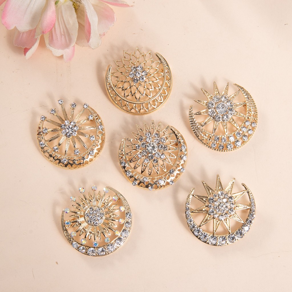 BROS TANJAK BULAN BINTANG PIN TANJAK AKSESORIS TANJAK SONGKET BROS KERIS PIN KERIS BUDAK MELAYU RIAU