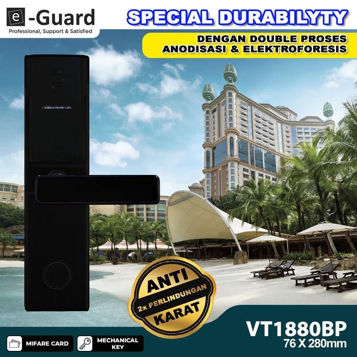 

Kunci Pintu Hotel/Kos-Kosan Digital Door Lock VT1880BP RFID Card