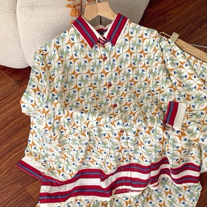 Atasan wanita terbaru - Kemeja Motif Rayon Wanita - Kemeja Rayon Wanita Kemeja Motif