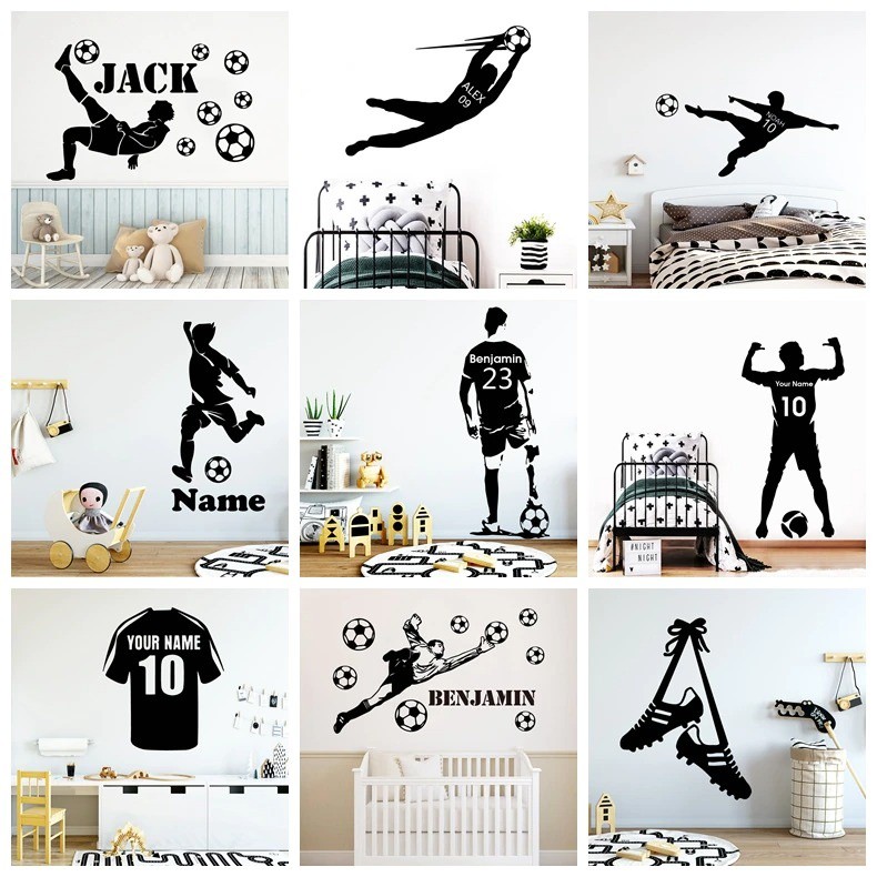 

Bagocolection - Stiker Dinding Olah Raga Sepak Bola Kamar Tidur Anak Custom Nama Sesuai Permintaan