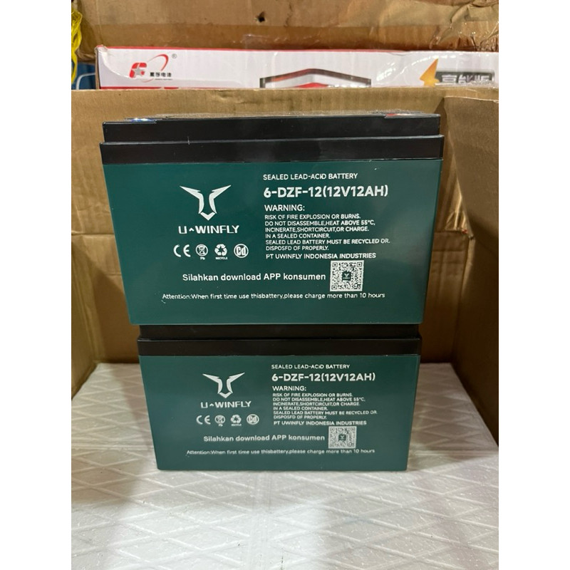 BATERAI SEPEDA LISTRIK U-WINFLY ORIGINAL 100% 12v-12Ah