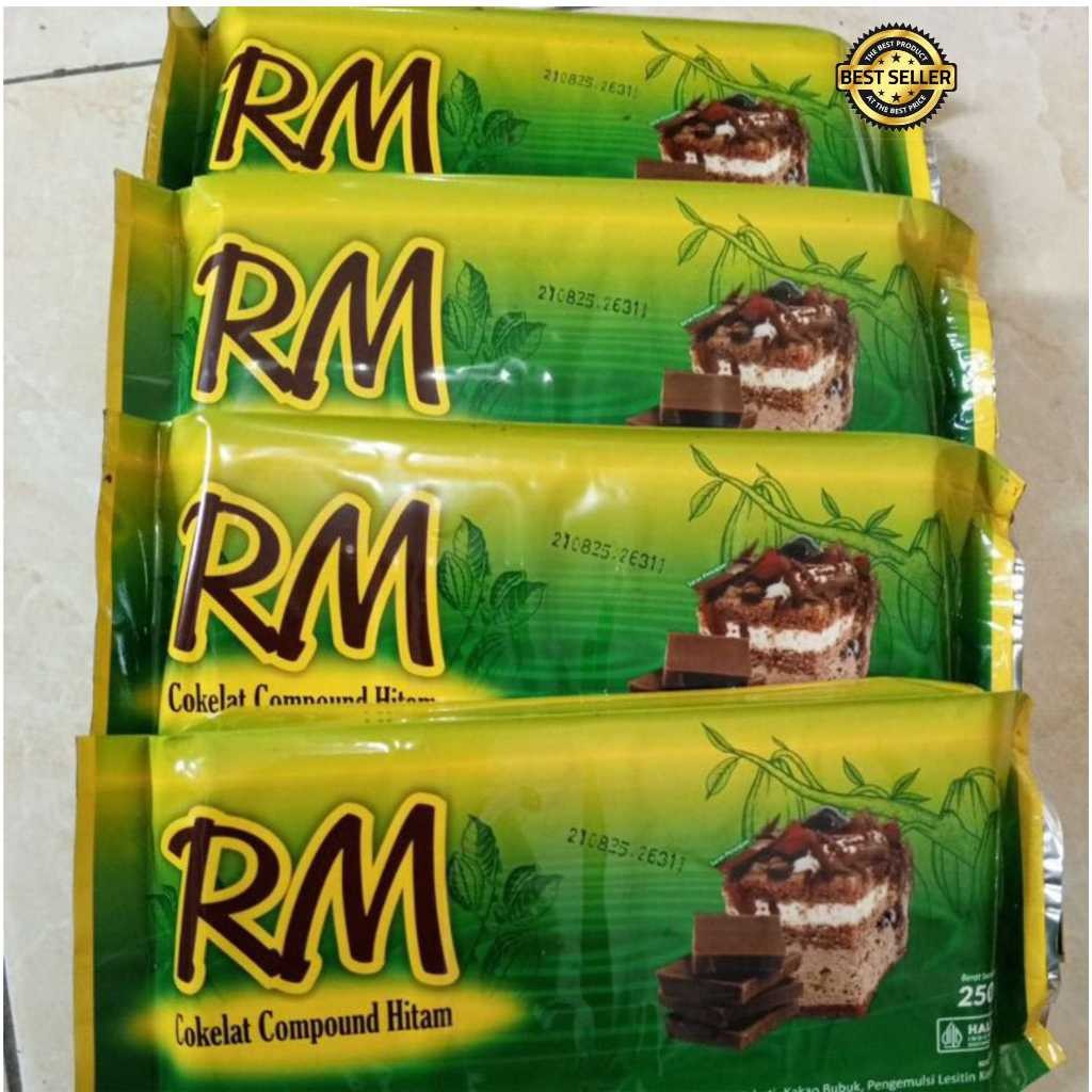 

Cokelat Batang RM 500gr / Coklat Blok RM (Dark Chocolate Compound) / RM Dark compound 250 gr