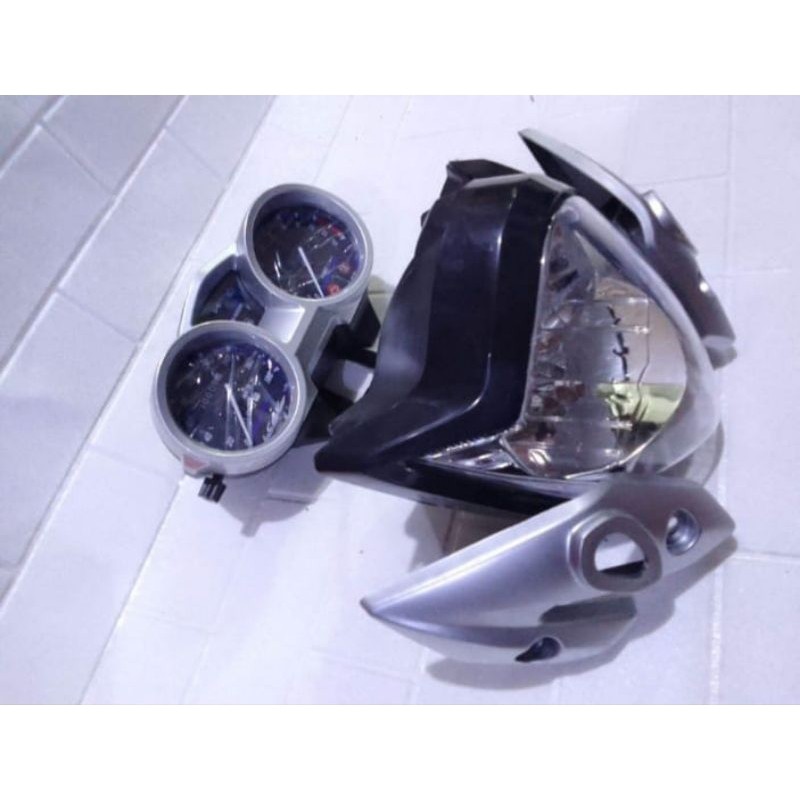 Paket Reflektor Batok Kepala Lampu Depan Vixion Old Speedometer Kilometer Vixion Old Kupingan Lampu 