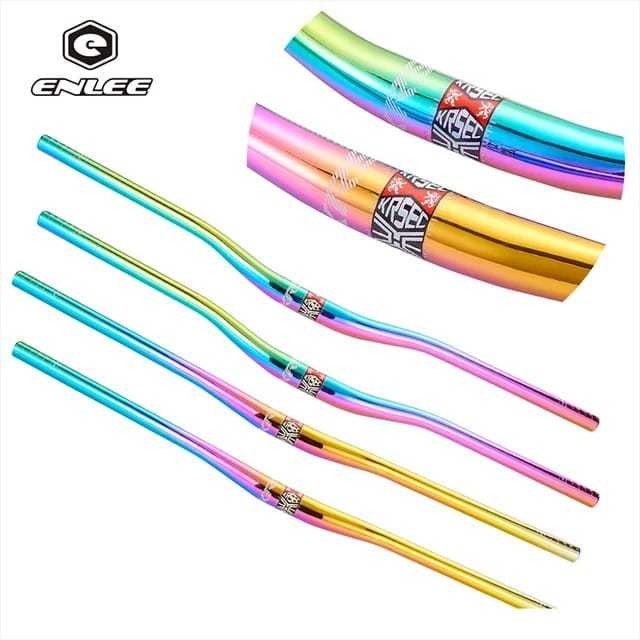 KRSEC Handlebar stang 31.8 x 780 mm rise 25 colorfull rainbow oversize Alloy not carbon sepeda